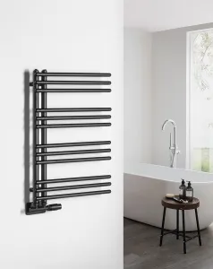 AQUALINE - POSEIDON vykurovacie teleso 450x740 čierna matná PS474B