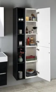 SAPHO - ESPACE skrinka 35x172x32cm, 2x dvierka, ľavá/pravá, biela lesk ESC230-3030