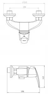 NOVASERVIS - Sprchová batéria 150 mm Metalia 56 chróm 56060,0