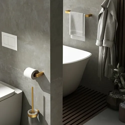 PIRENEI držiak uterákov 350x66mm, zlato mat PI213588