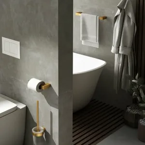 PIRENEI držiak uterákov 350x66mm, zlato mat PI213588