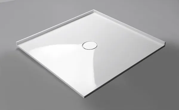 POLYSAN - MIRAI sprchová vanička z liateho mramoru štvorec 90x90x1,8cm, biela 73165