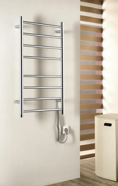 SAPHO - REDONDO elektrický sušiak uterákov, guľatý, 500x900 75 W, leštená nerez ER220V