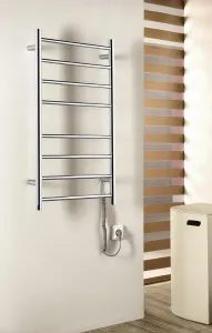 SAPHO - REDONDO elektrický sušiak uterákov, guľatý, 500x900 75 W, leštená nerez ER220V