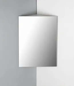 ZOJA/KERAMIA FRESH rohová zrkadlová skrinka 37x72x37cm, biela 50352