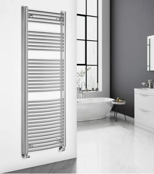 AQUALINE - ALYA vykurovacie teleso oblé 600x1703, chróm LLC205