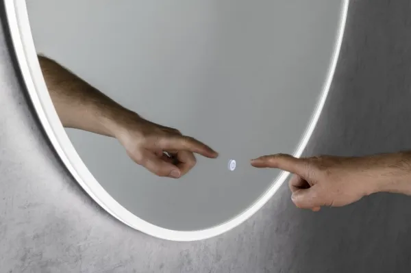 SAPHO - VISO guľaté zrkadlo s LED osvetlením, ø 80cm, dotykový senzor, 2700-6500K VS080S
