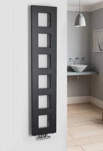 SAPHO - BLOCK vykurovacie teleso 280x1330 čierna matná IR181