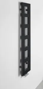 SAPHO - BLOCK vykurovacie teleso 280x1330 čierna matná IR181