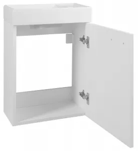 ZOJA skrinka s keramickým umývadlom 40x22 cm, biela 51049A-02