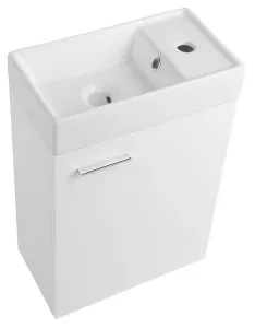 ZOJA skrinka s keramickým umývadlom 40x22 cm, biela 51049A-02