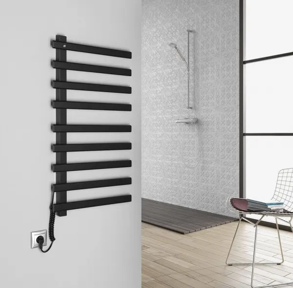 SAPHO - ELCOR elektrický sušiak uterákov 480x920x50 128 W, čierna mat EB460