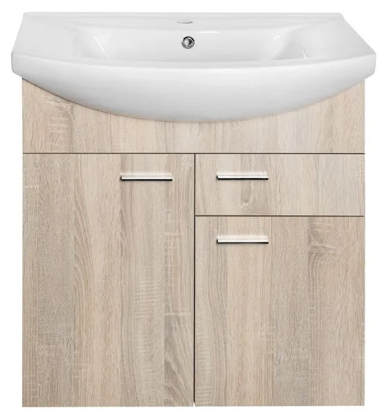 ZOJA umývadlová skrinka 71,5x74x34cm, dub platina 51175