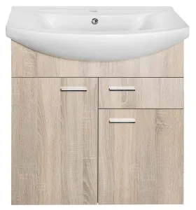 ZOJA umývadlová skrinka 71,5x74x34cm, dub platina 51175