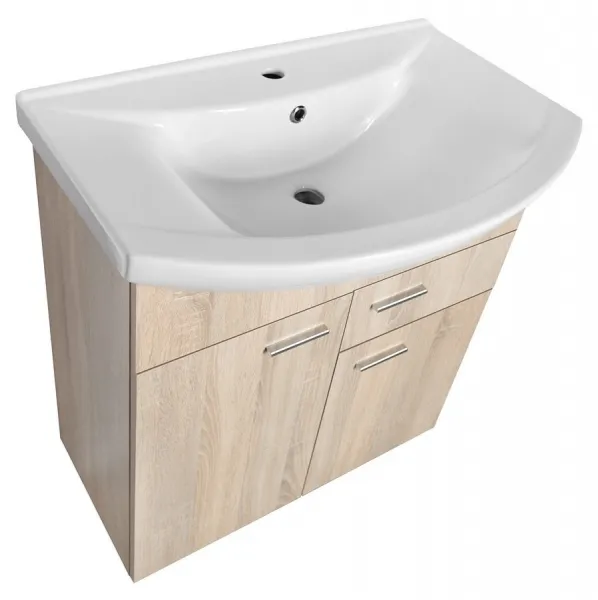 ZOJA umývadlová skrinka 71,5x74x34cm, dub platina 51175