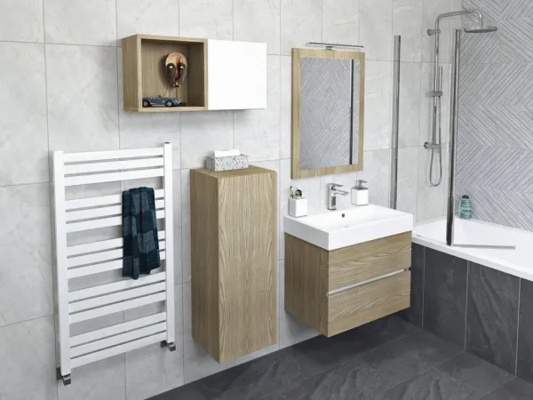 SAPHO - ESPACE skrinka 35x94x32cm, 1x dvierka, ľavá/pravá, biela lesk ESC530-3030