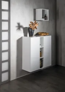 SAPHO - ESPACE skrinka 35x94x32cm, 1x dvierka, ľavá/pravá, biela lesk ESC530-3030