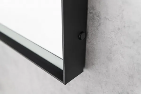 SAPHO - SORT zrkadlo s LED osvetlením 60x80cm, bezdotykový IR senzor, 2700-6500K, čierna mat ST080S