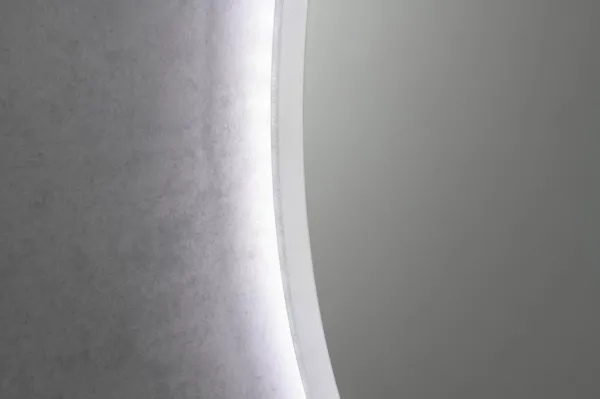 AQUALINE - URSA LED podsvietené zrkadlo priemer 60cm, dotykový senzor, stmievateľné UR060