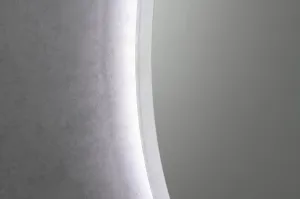 AQUALINE - URSA LED podsvietené zrkadlo priemer 60cm, dotykový senzor, stmievateľné UR060
