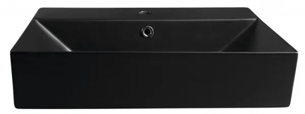 SISTEMA keramické umývadlo 60x42cm, čierna mat 10SF50060-2N