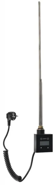 SAPHO - KTX vykurovacia tyč s termostatom, 800 W, čierny mat KTX-B-800