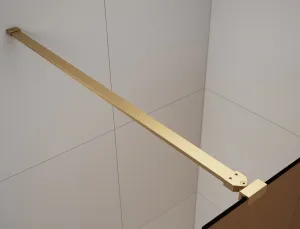 ESCA GOLD MATT jednodielna sprchová zástena do priestoru, číre sklo, 1200 mm ES1012-08