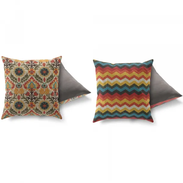 Hanah Home Sada 2 polštářů FUNKY 43x43 cm vícebarevná