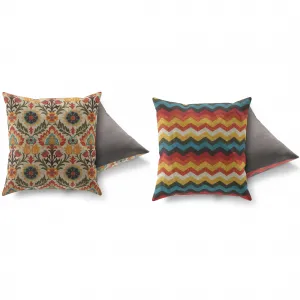 Hanah Home Sada 2 polštářů FUNKY 43x43 cm vícebarevná