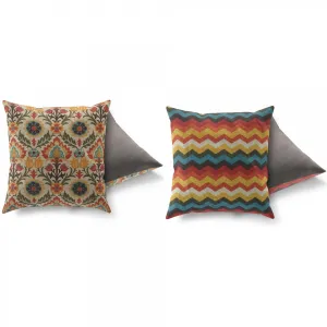 Hanah Home Sada 2 polštářů FUNKY 43x43 cm vícebarevná