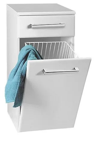 AQUALINE - VEGA skrinka spodná s košom 40x78x31cm, biela VG078