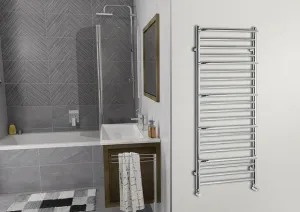SAPHO - MANISA vykurovacie teleso 600x1328 s piatimi madlami pre uterák, chróm IZ111