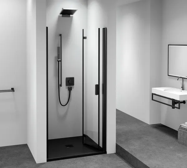 POLYSAN - ZOOM BLACK sprchové dvere do niky 800 pravé, číre sklo ZL4815BR-01