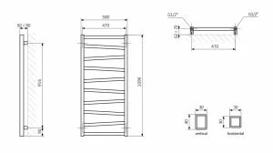 SAPHO - ZIG vykurovacie teleso 500x1096 antracit ZG511A