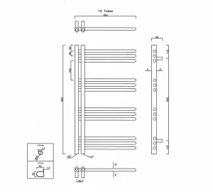 SAPHO - DORLION vykurovacie teleso 500x900 biela 1130-50