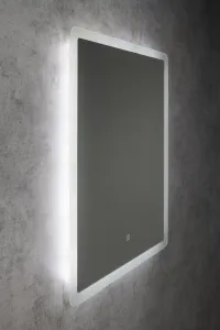 AQUALINE - FAGO LED podsvietené zrkadlo 60x80cm, dotykový senzor, stmievateľné FA060
