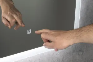 AQUALINE - FAGO LED podsvietené zrkadlo 60x80cm, dotykový senzor, stmievateľné FA060