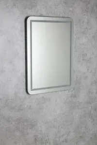 AQUALINE - SALICA zrkadlo s LED osvetlením 60x80cm, dotykový senzor, stmievateľné SC080