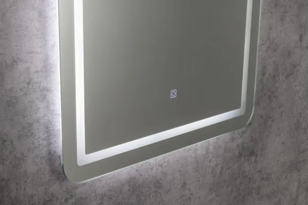 AQUALINE - SALICA zrkadlo s LED osvetlením 60x80cm, dotykový senzor, stmievateľné SC080