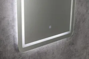 AQUALINE - SALICA zrkadlo s LED osvetlením 60x80cm, dotykový senzor, stmievateľné SC080