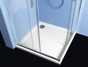 POLYSAN - EASY štvorcová sprchová zástena 900x900, sklo BRICK EL5138