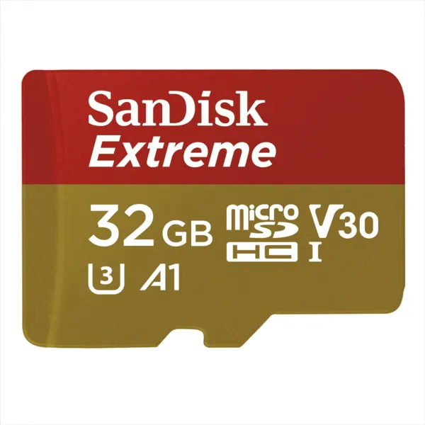 SanDisk Extreme micro SDHC 32 GB 100 MB/s A1 Class 10 UHS-I V30, adapter 85235110