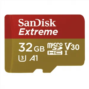 SanDisk Extreme micro SDHC 32 GB 100 MB/s A1 Class 10 UHS-I V30, adapter 85235110