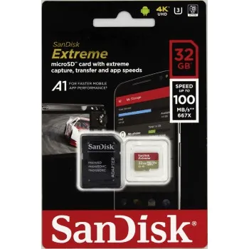 SanDisk Extreme micro SDHC 32 GB 100 MB/s A1 Class 10 UHS-I V30, adapter 85235110