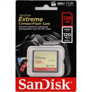 SanDisk Extreme CF 128 GB 120 MB/s zápis 85 MB/s UDMA7 85235110