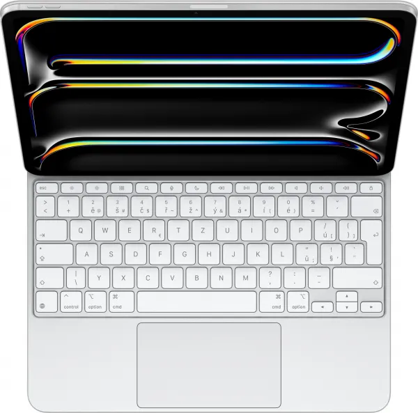 Apple Magic Keyboard pre iPad Pro 13" (M4) - Česká - Biela MWR43CZ/A