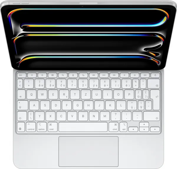 Apple Magic Keyboard pre iPad Pro 11" (M4) - Česká - Biela MWR03CZ/A