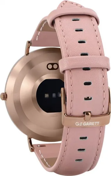 Garett Electronics Garett Smartwatch Verona zlatá, růžový řemínek