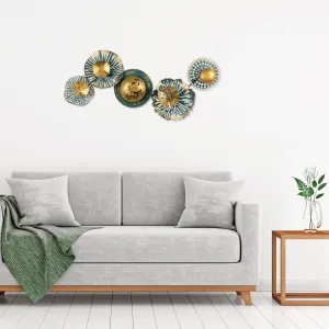 Hanah Home Nástenná kovová dekorácia Sýria 100x50 cm viacfarebná