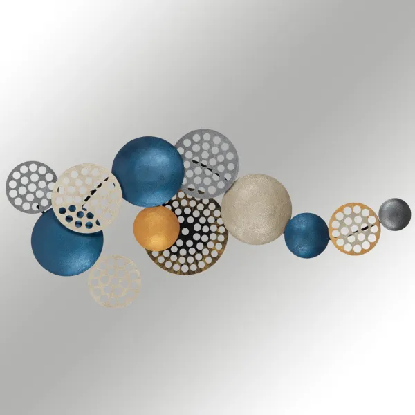 Hanah Home Nástenná kovová dekorácia Bronte 90x42 cm viacfarebná